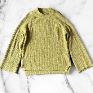 ❤️‍🔥5/20$❤️‍🔥BRAVE SOUL💫Women’s Mustard Mock Neck Ribbed Knit Sweater